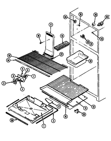 Freezer compartment (b/m dj31a)