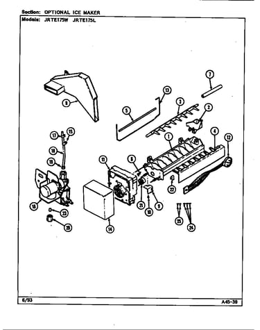 Optional ice maker (b/m dj32a)