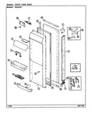 Fresh food door (jrsd247b/dq83a) (jrsd247l/dq85a) (jrsd247w/dq81a)