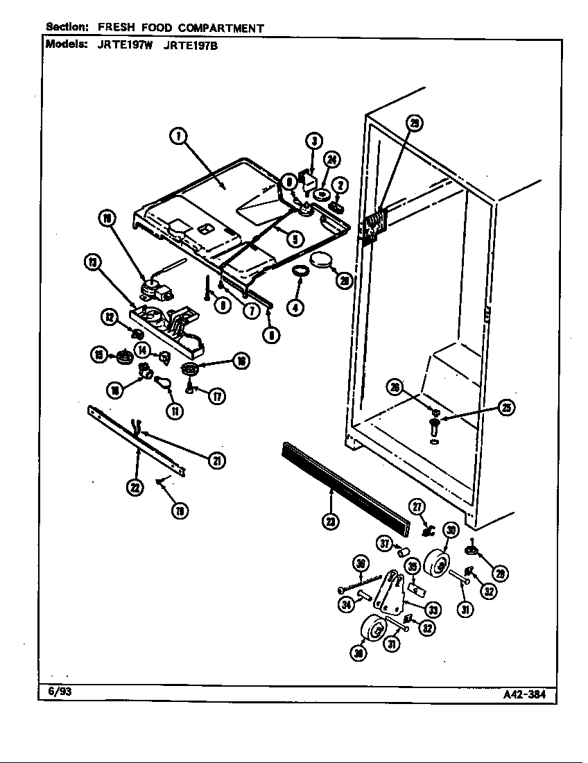 FRESH FOOD COMPARTMENT (B/M DJ57A)