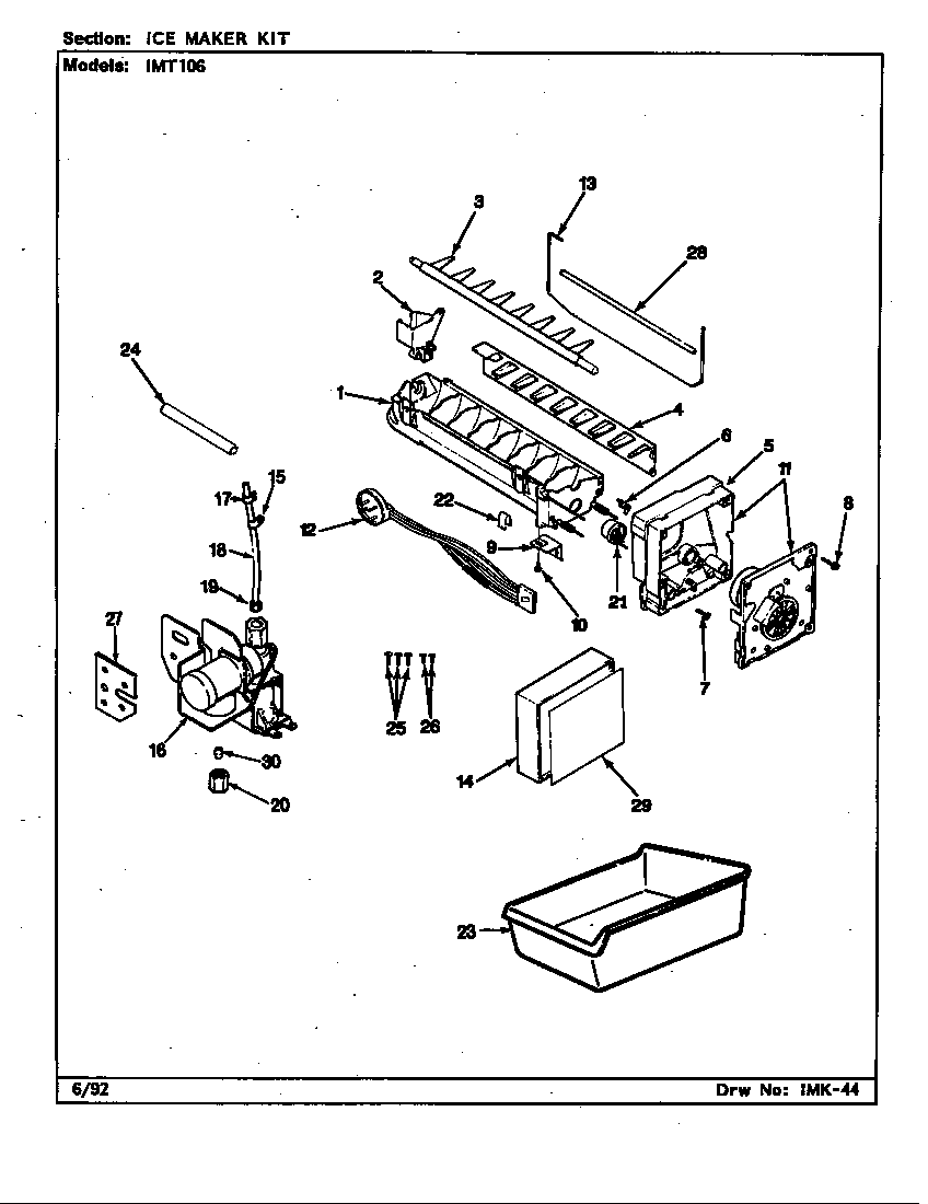 Ice maker kit (b/m by07a)
