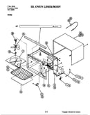 Oven liner-body (m166w) (m166w)