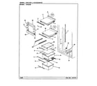 Jenn-Air JRSD226/BQ32B shelves & accessories diagram