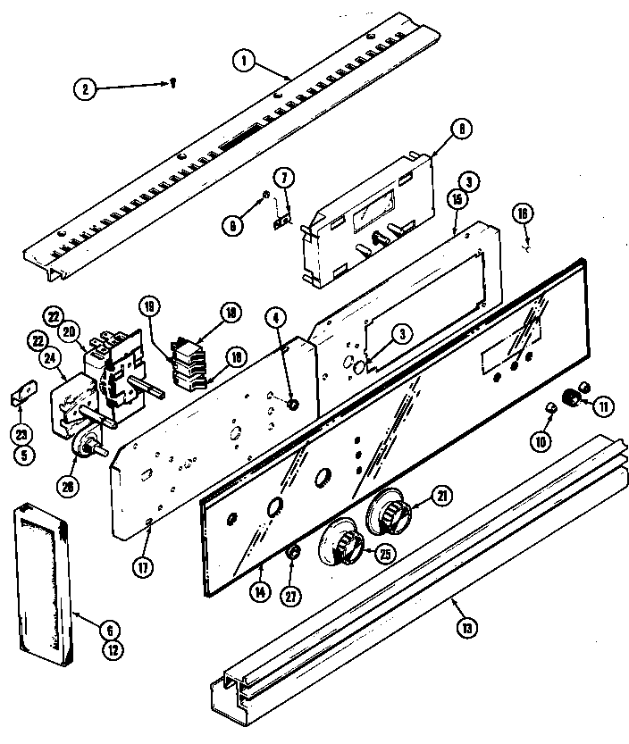 Control panel (lower)