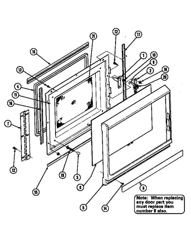 Door-upper (m166)