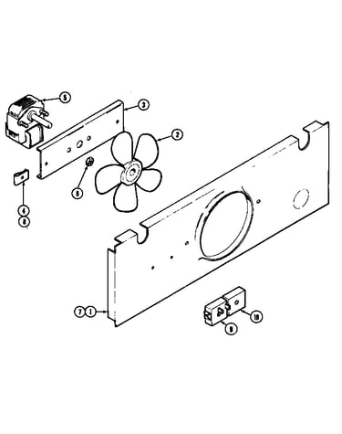Blower motor (cooling fan-lower)