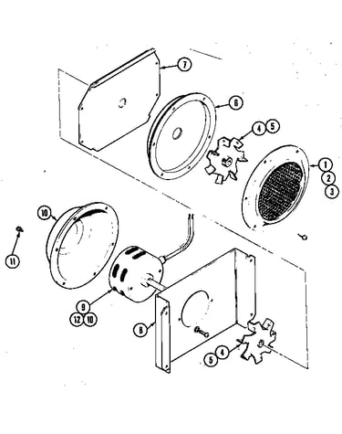 Blower motor (lower convection)