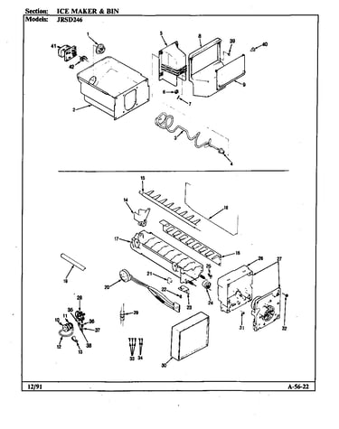 Ice maker & bin