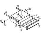 Jenn-Air SCE4320W drawer assembly diagram