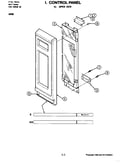 Control panel-upper oven