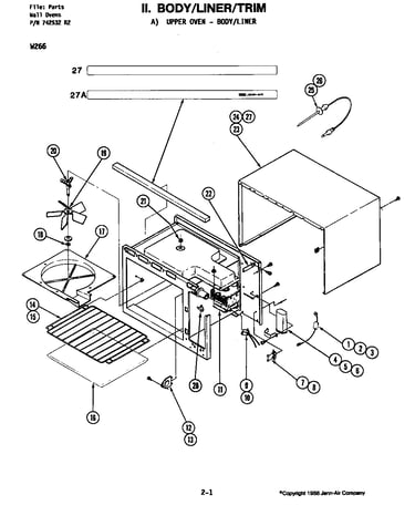 Body-liner/trim-upper oven