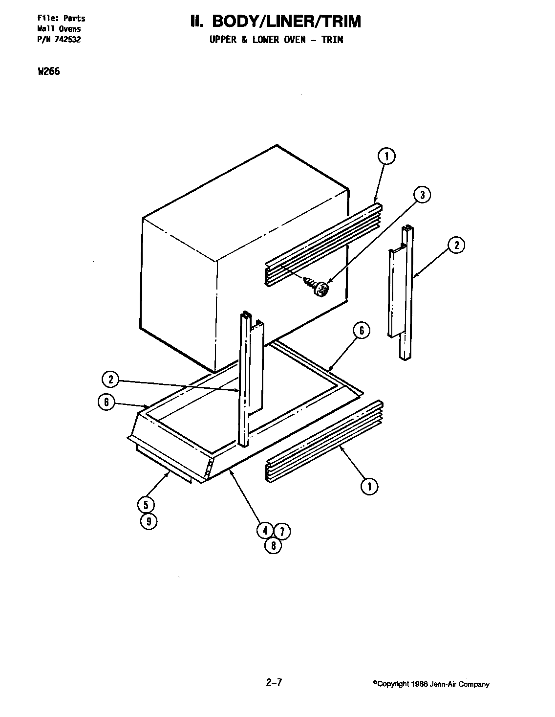 Body-liner/trim-upper & lower oven