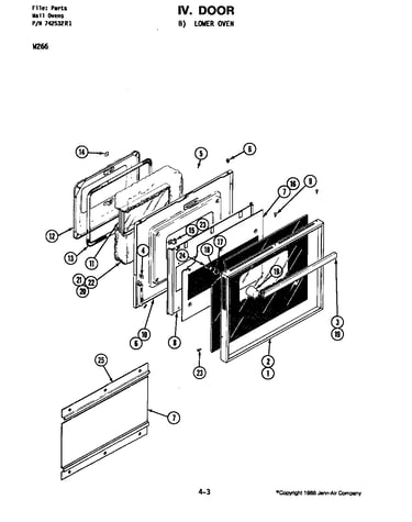 Door-lower oven