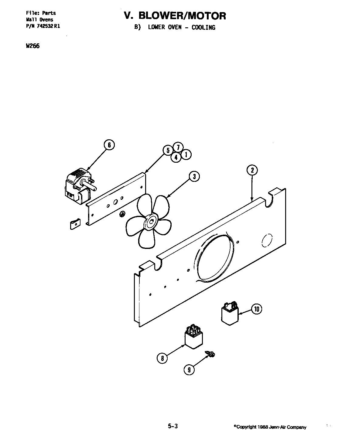 Blower motor-cooling fan-lower