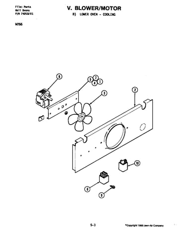 Blower motor-cooling fan-lower