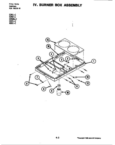 Burner box assembly (r201-c)