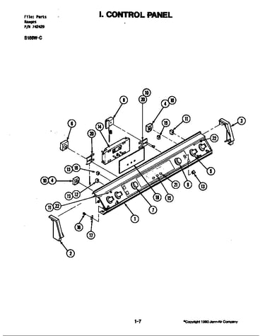 Control panel (s156w-c)