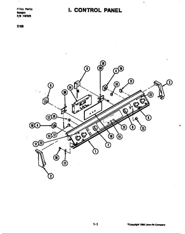 Control panel (s156b-c) (s156b-c)