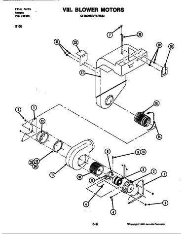 Blower motor-blower/plenum (s156b-c) (s156b-c)