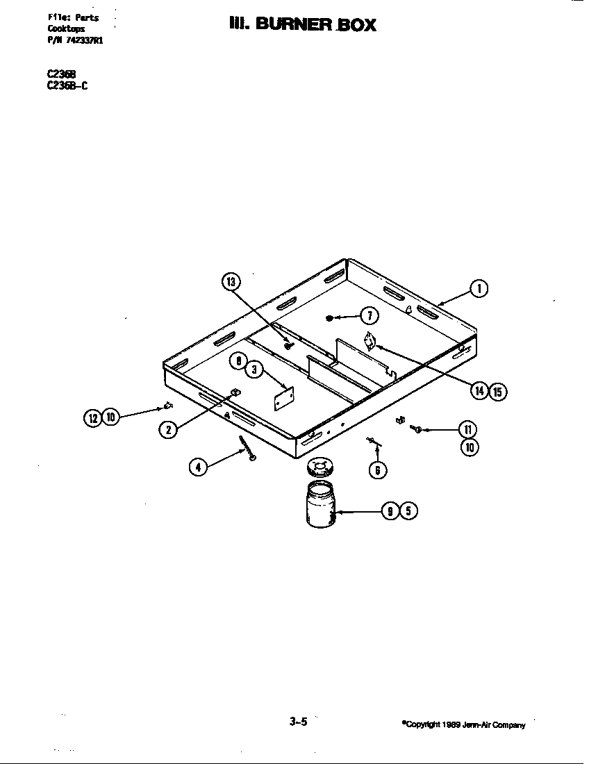 BURNER BOX (C236B,B-C,NGB) (C236B) (C236B-C) (C236NGB)