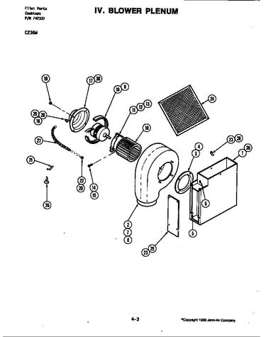 Blower plenum (c236w,w-c,ngw) (c236ngw) (c236w) (c236w-c)