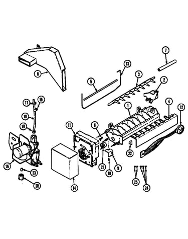 Optional ice maker kit