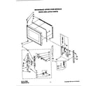 Jenn-Air F221 door & latch parts (mw upper oven) diagram