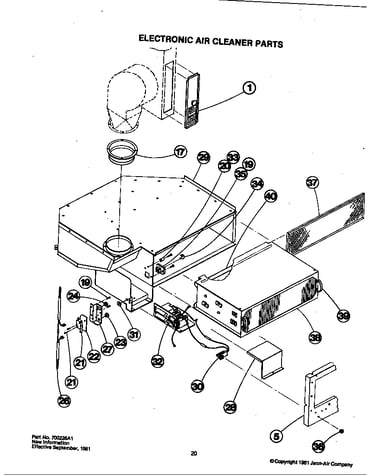 Electronic air cleaner parts