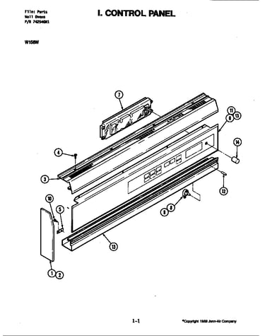 Control panel (w156w) (w156w)