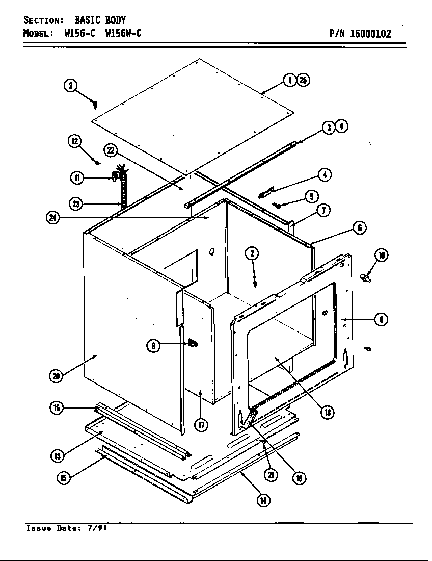 BODY (W156-C & W156W-C) (W156-C) (W156W-C)