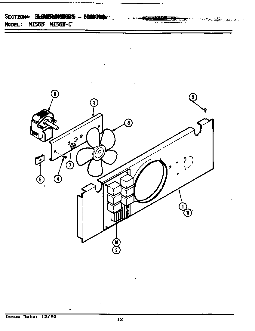 Blower motor (cooling) (w156b) (w156b-c)