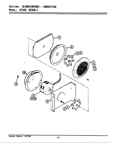 Blower motor (convection) (w156b) (w156b-c)