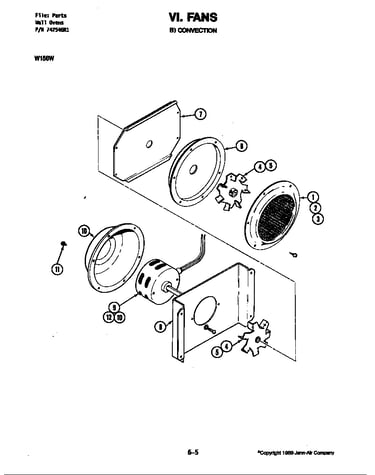Blower motor-convection (w156w) (w156w)