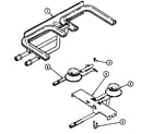 Jenn-Air SEG196 burner/manifold assembly (seg196) (seg196-c) diagram