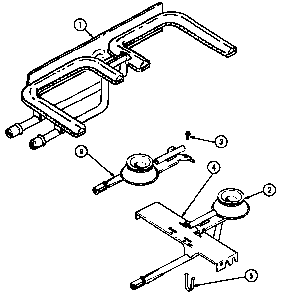 Burner/manifold assembly (seg196) (seg196-c)
