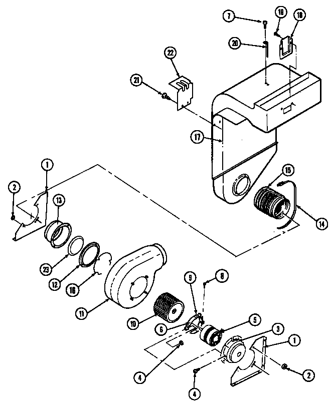 BLOWER MOTOR-BLOWER/PLENUM