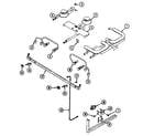 Jenn-Air SEG196-C gas controls (wht) diagram