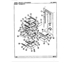 Maytag RSD2000CAL/DM06A shelves & accessories diagram