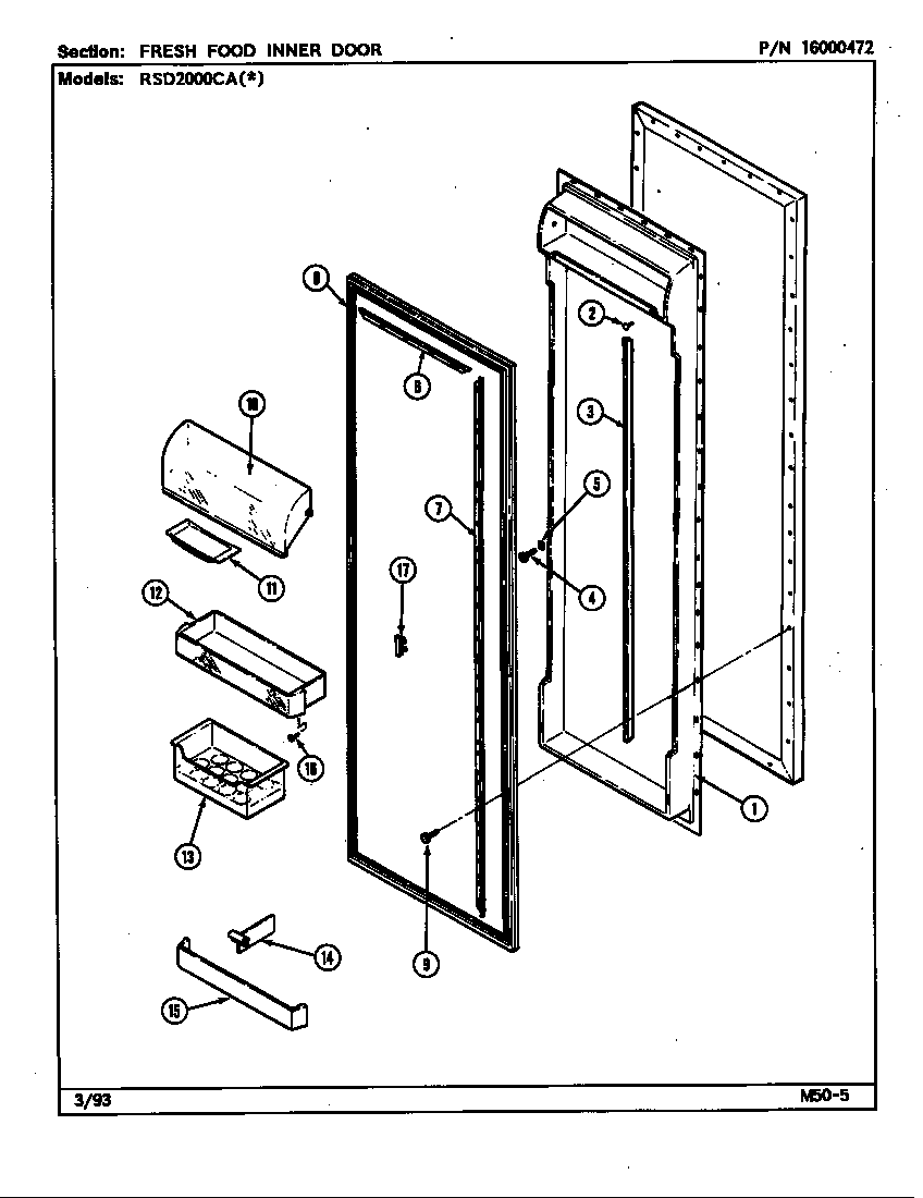 FRESH FOOD INNER DOOR