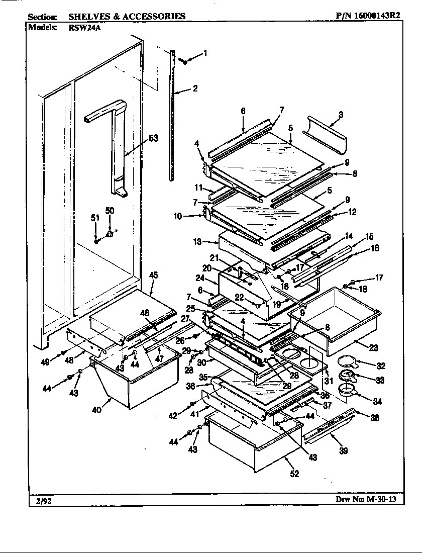 SHELVES & ACCESSORIES (RSW24A/AM81E) (RSW24A/AM81F) (RSW24A/BM81A) (RSW24A/BM81B) (RSW24A/BM81C)