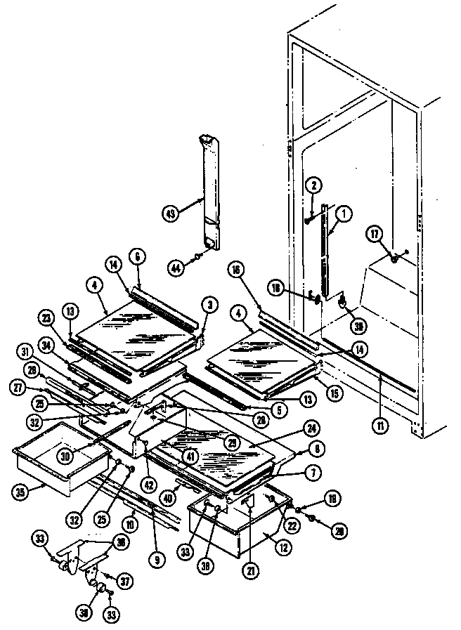 SHELVES & ACCESSORIES (RTD2100CAB/DH79B) (RTD2100CAE/DH72B) (RTD2100CAE/DH77B) (RTD2100CAL/DH78B)