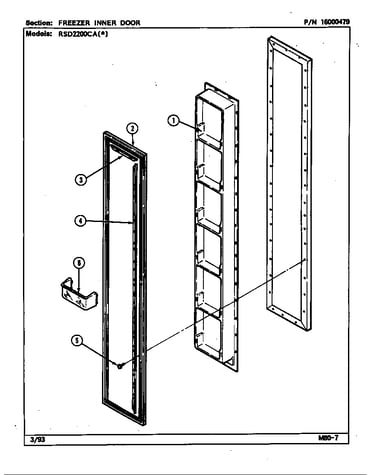 Freezer inner door