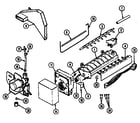 Maytag RTD1900CAW/DH60B optional ice maker kit (rae3100aax) diagram