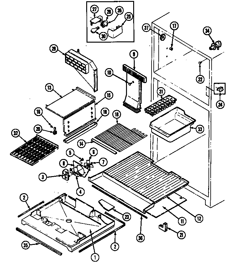 FREEZER COMPARTMENT (RTD2300CAE/DH94B) (RTD2300CAL/DH95B)