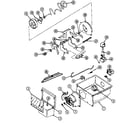 Maytag RSW2200CAE/DM36A ice crusher & bin diagram