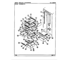 Maytag RSD2400CAL/DM42A shelves & accessories diagram