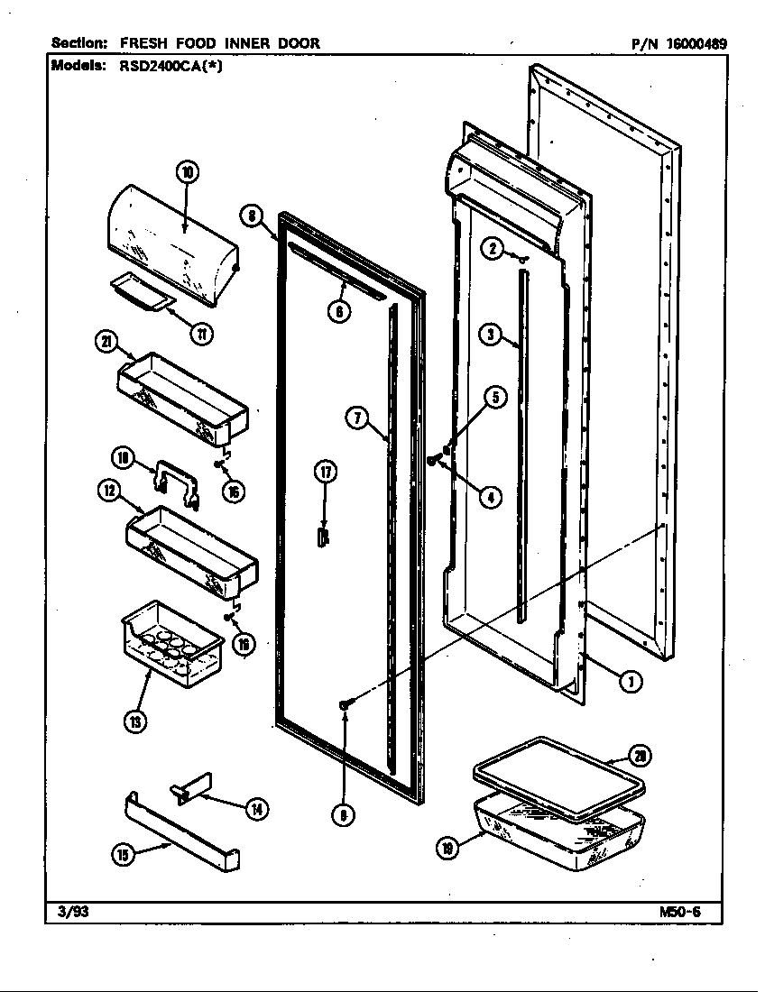 FRESH FOOD INNER DOOR