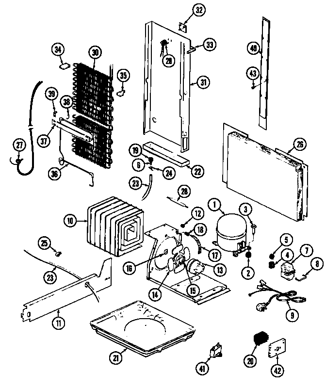 UNIT COMPARTMENT & SYSTEM (RSW2200CAE/DM36B) (RSW2200CAL/DM37B) (RSW2200CAW/DM31B)