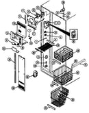 Freezer compartment (rsw2200cae/dm36b) (rsw2200cal/dm37b) (rsw2200caw/dm31b)