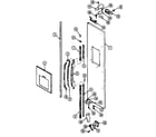 Maytag RSW2200CAL/DM31B freezer outer door (rsw2200cae/dm36b) (rsw2200cal/dm37b) (rsw2200caw/dm31b) diagram